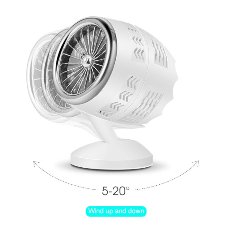 Enfriador de aire eléctrico de escritorio con ciclo de convección de aire de carga Mini USB ajustable portátil, compatible con Control de 2 velocidades