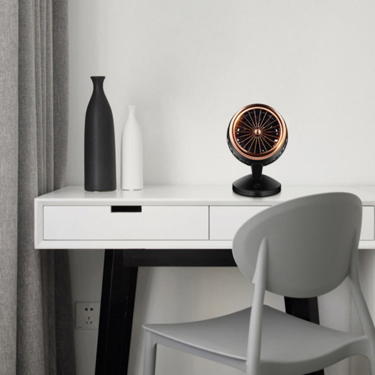 Enfriador de aire eléctrico de escritorio con ciclo de convección de aire de carga Mini USB ajustable portátil, compatible con Control de 2 velocidades