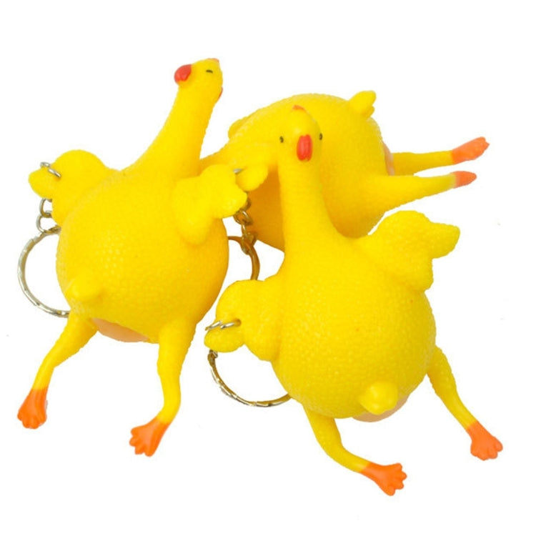 12 Uds. De artilugios divertidos y complicados, juguetes con ventilación para pollo, huevos enteros, gallinas ponedoras, pelota antiestrés de goma de látex abarrotada, Vent Chicken Whole Egg