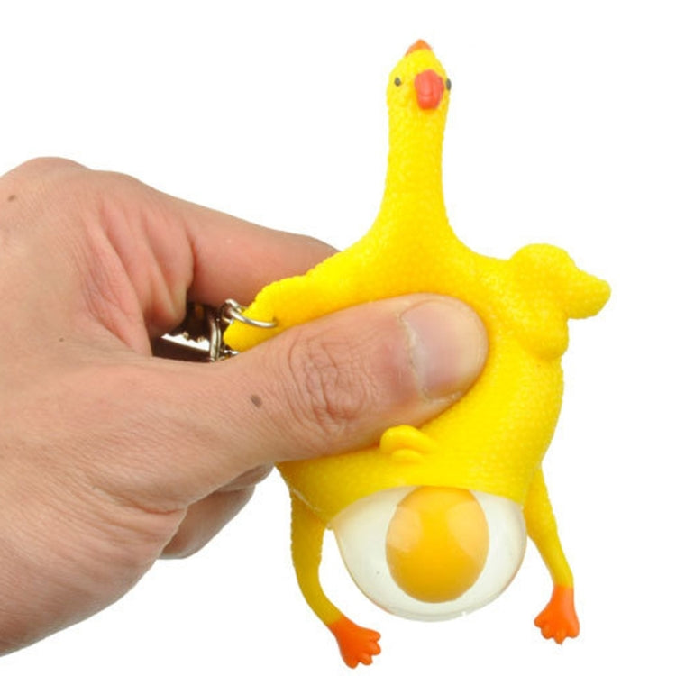 12 Uds. De artilugios divertidos y complicados, juguetes con ventilación para pollo, huevos enteros, gallinas ponedoras, pelota antiestrés de goma de látex abarrotada, Vent Chicken Whole Egg