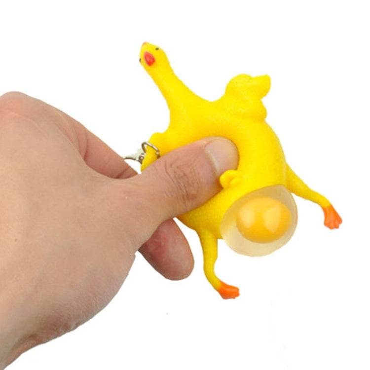 12 Uds. De artilugios divertidos y complicados, juguetes con ventilación para pollo, huevos enteros, gallinas ponedoras, pelota antiestrés de goma de látex abarrotada, Vent Chicken Whole Egg
