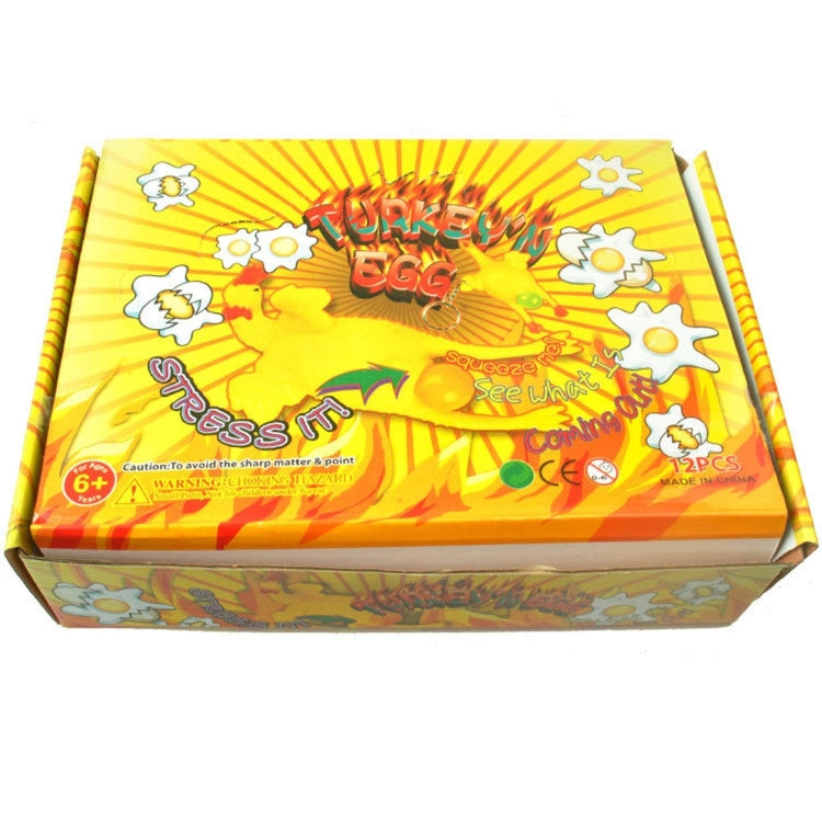12 Uds. De artilugios divertidos y complicados, juguetes con ventilación para pollo, huevos enteros, gallinas ponedoras, pelota antiestrés de goma de látex abarrotada, Vent Chicken Whole Egg