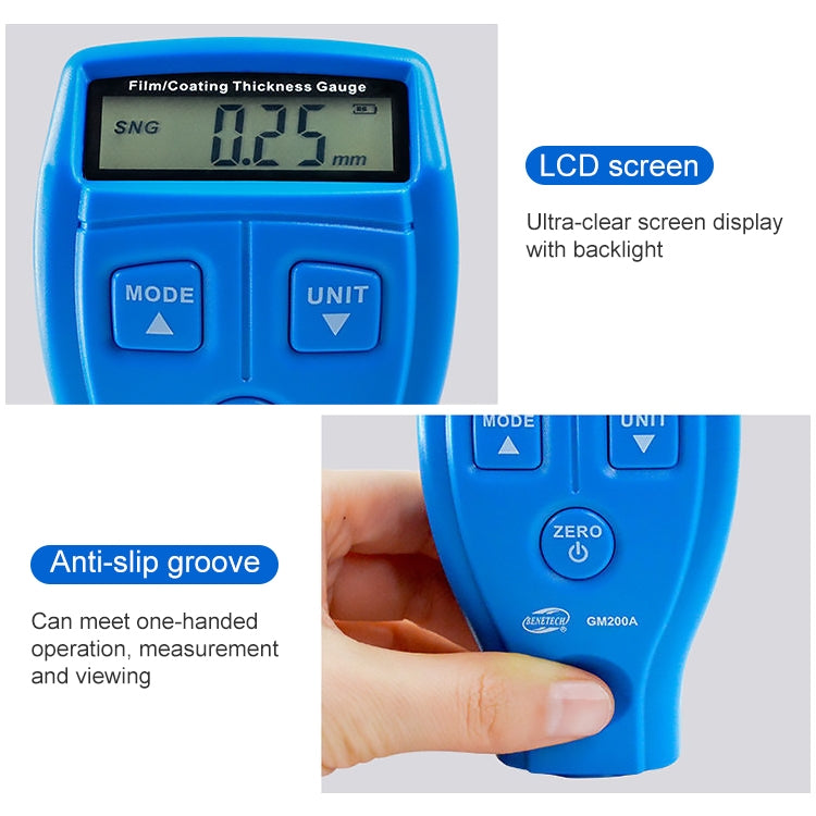 Medidor de espesor de recubrimiento de película Wintact WT200, WT200