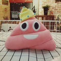 Almohada trasera de almohada de felpa de caca de colores, tamaño: 25 * 25 * 3 cm