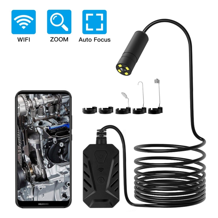 Cámara de inspección endoscópica WIFI con enfoque automático a prueba de agua F230 IP68, longitud: 2 m, diámetro de la lente: 14 mm, Length: 2m