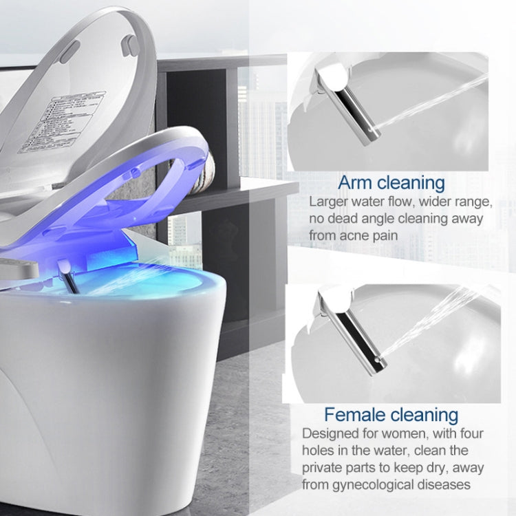Cubierta de limpiador de inodoro con descarga inteligente, limpieza automática de baño multifunción en forma de U