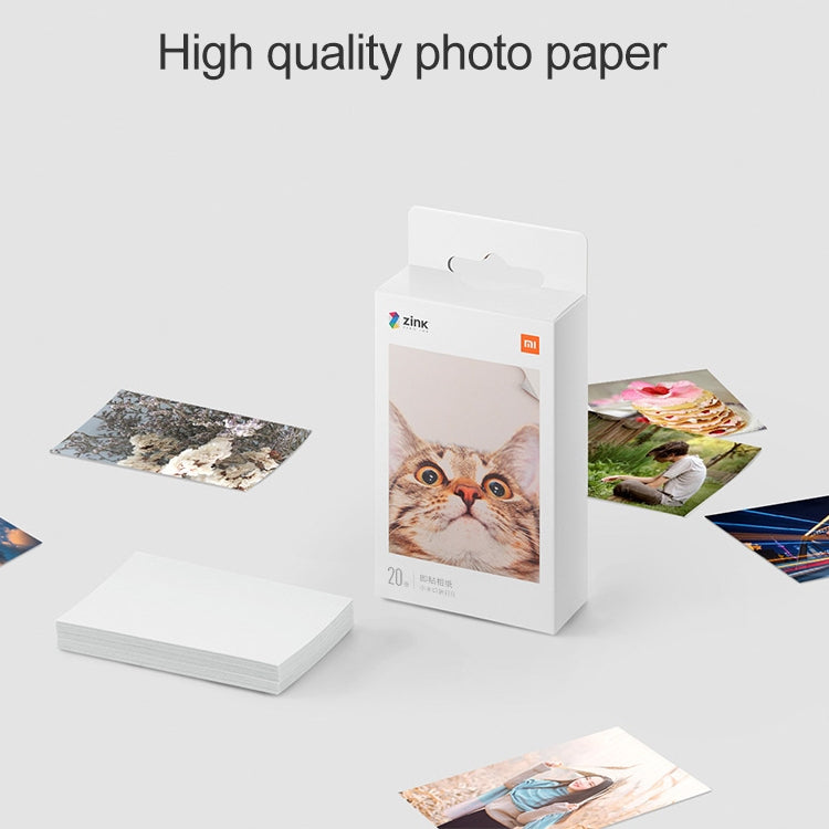 Papel fotográfico de impresión Original Xiaomi de 50 piezas, papel en pasta para impresora fotográfica de bolsillo Xiaomi, Pocket Photo Printer Paper