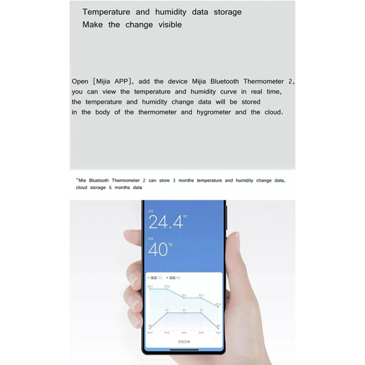 Termómetro de Temperatura y Humedad Bluetooth Original Xiaomi Mijia 2
