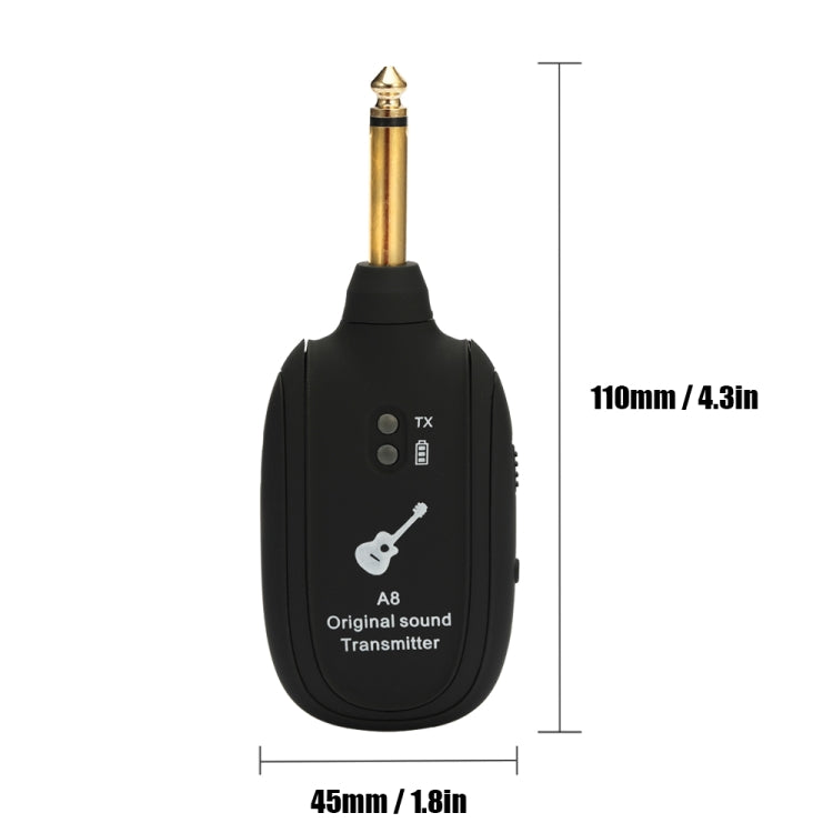 Receptor y transmisor inalámbrico para guitarra, sistema de conexión inalámbrica para guitarra eléctrica A8, pastillas, Guitar Wireless Transmitter