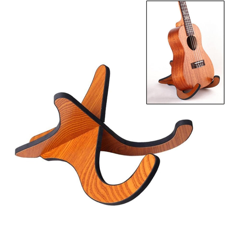Estante para ukelele, violín, cítara de madera, soporte vertical plegable, Ukulele Shelf