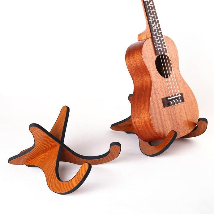 Estante para ukelele, violín, cítara de madera, soporte vertical plegable, Ukulele Shelf