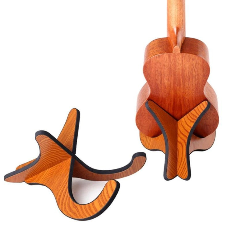 Estante para ukelele, violín, cítara de madera, soporte vertical plegable, Ukulele Shelf