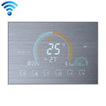 BHT-8000-GALW-SS Control de espejo de acero inoxidable cepillado Calentamiento de agua Ahorro de energía y respetuoso con el medio ambiente Pantalla negativa para el hogar inteligente Pantalla LCD Termostato de ambiente redondo con WiFi, with WiFi
