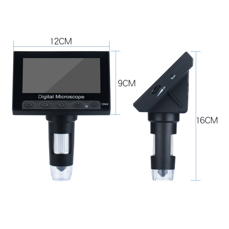 720P microscopio digital industrial con pantalla HD de 4,3 pulgadas