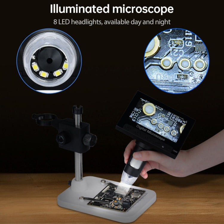 720P microscopio digital industrial con pantalla HD de 4,3 pulgadas