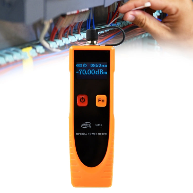 BENETECH GM65 Medidor de potencia óptica Fuente de luz Probador de potencia