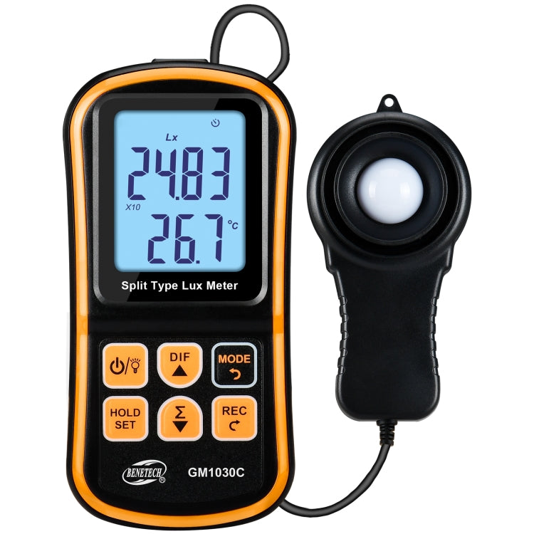 BENETECH GM1030C Iluminómetro digital dividido portátil Medidor de LUX, GM1030C