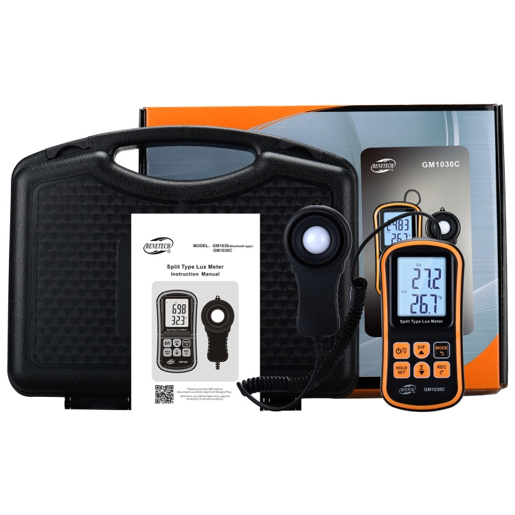BENETECH GM1030C Iluminómetro digital dividido portátil Medidor de LUX, GM1030C