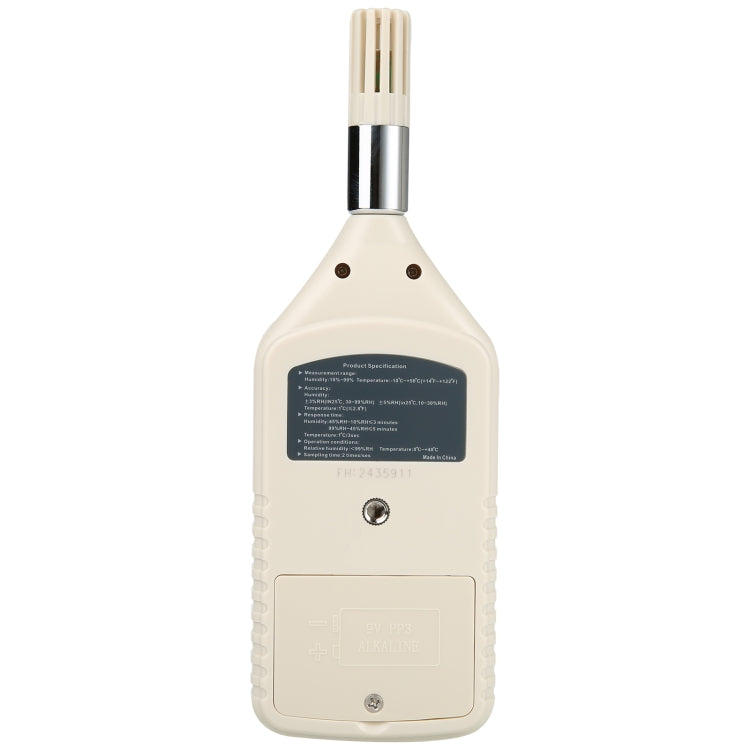 BENETECH GM1360 Medidor de temperatura y humedad digital industrial con sonda LCD, GM1360