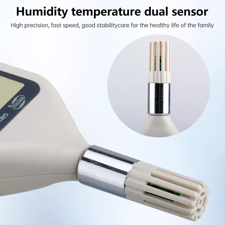 BENETECH GM1360 Medidor de temperatura y humedad digital industrial con sonda LCD, GM1360