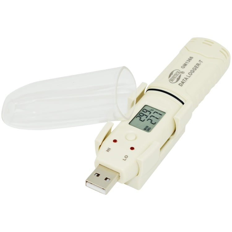 BENETECH GM1366 Medidor registrador digital de temperatura y humedad USB con alarma, GM1366