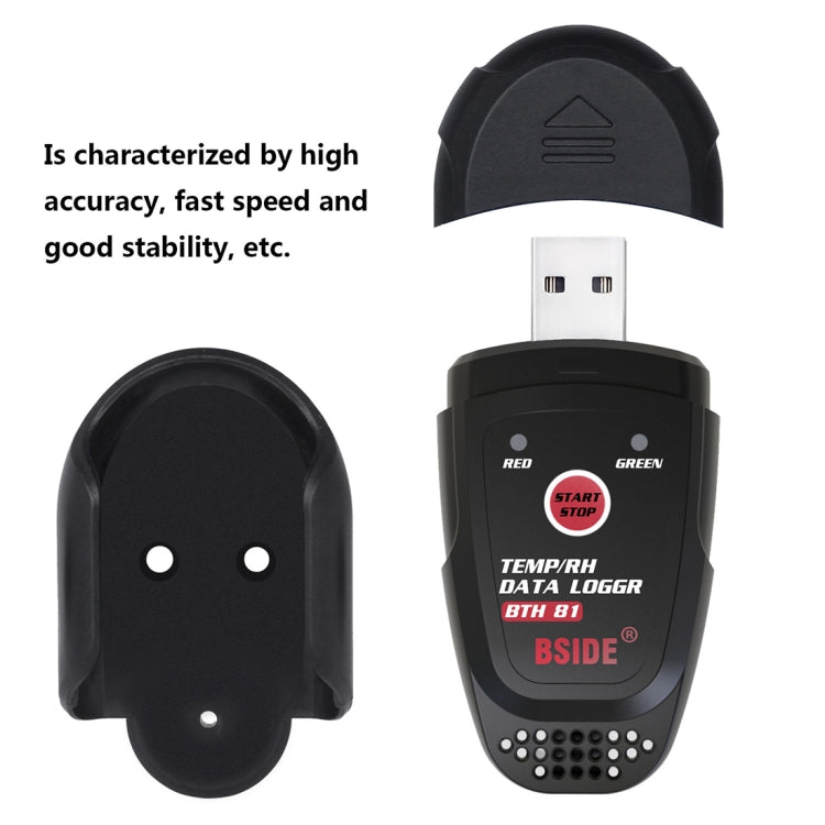 Grabador automático de datos de temperatura/humedad con interfaz USB BSIDE BHT81