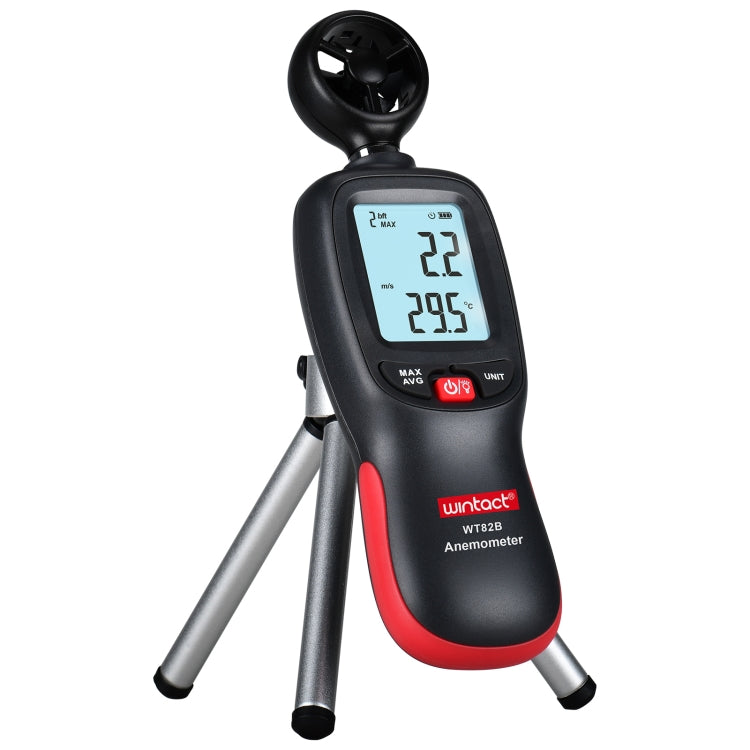 Wintact WT82B Anemómetro de viento Bluetooth Registrador de datos Medidor de velocidad del aire