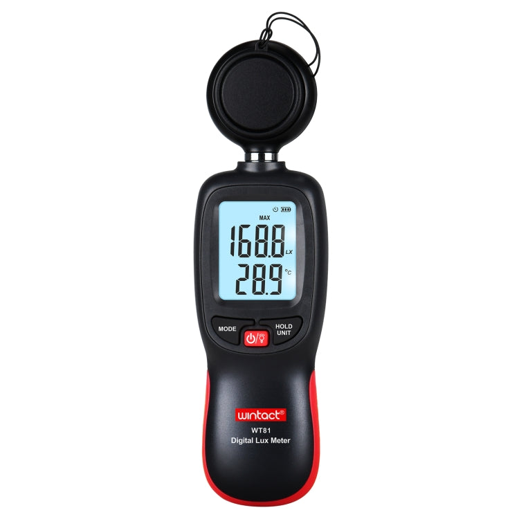 Medidor de lux de luz digital Wintact WT81 para fábrica/escuela/casa en diversas ocasiones, rango: 0-200.000 Lux