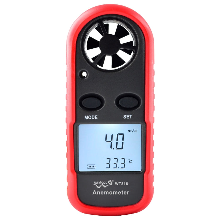 Anemómetro Termómetro Electrónico Digital Wintact WT816, WT816