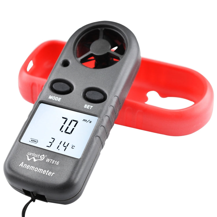 Anemómetro Termómetro Electrónico Digital Wintact WT816, WT816