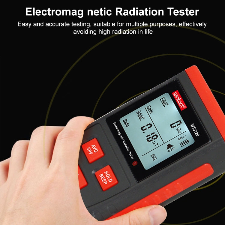 Probador de radiación electromagnética del medidor de humedad de madera inductivo Wintact WT3120, WT3120