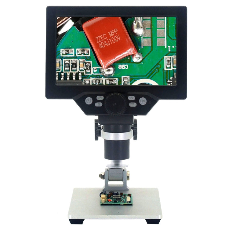 G1200 Microscopio de escritorio digital electrónico portátil con pantalla LCD de 7 pulgadas 1200X, enchufe para Reino Unido, No Battery AU Plug, No Battery EU Plug, No Battery UK Plug, No Battery US Plug