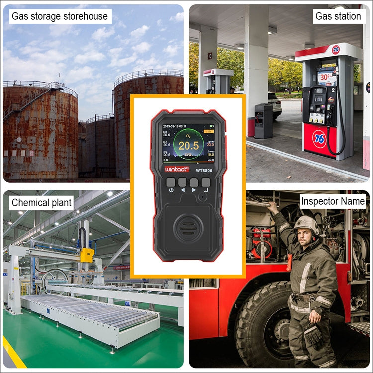 Alarma de detección del monitor de oxígeno Wintact WT8800, WT8800