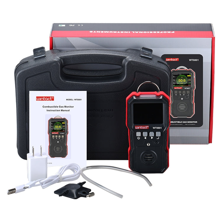 Alarma detectora de gas combustible Wintact WT8801, WT8801