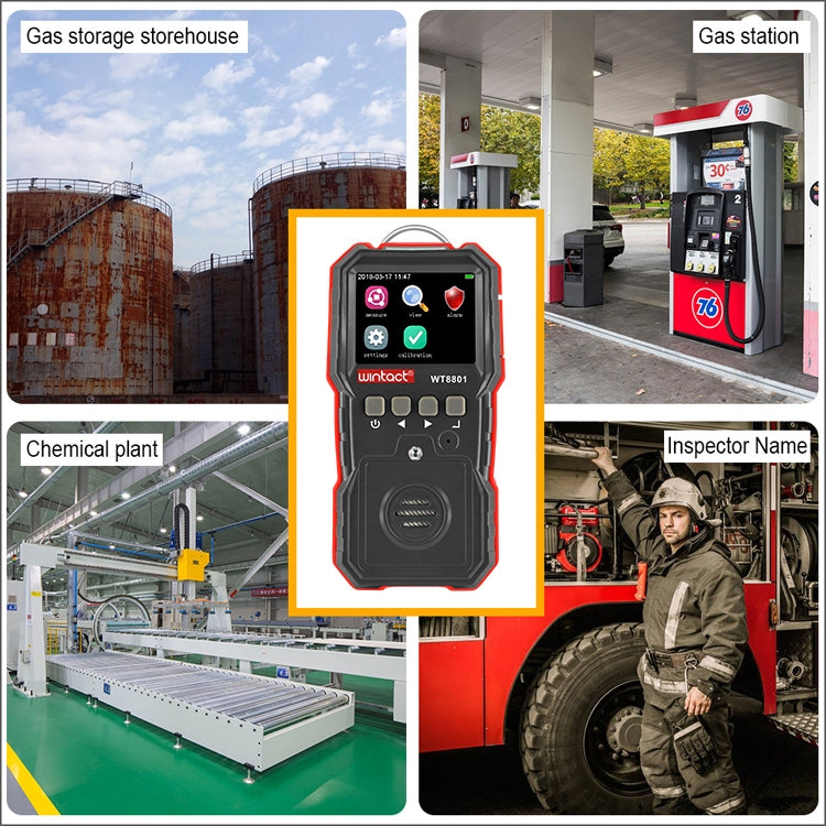 Alarma detectora de gas combustible Wintact WT8801, WT8801