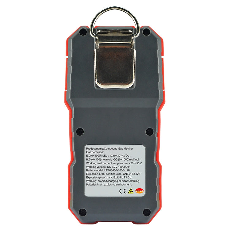 Alarma de detección de monitor de gas compuesto Wintact WT8812, WT8812