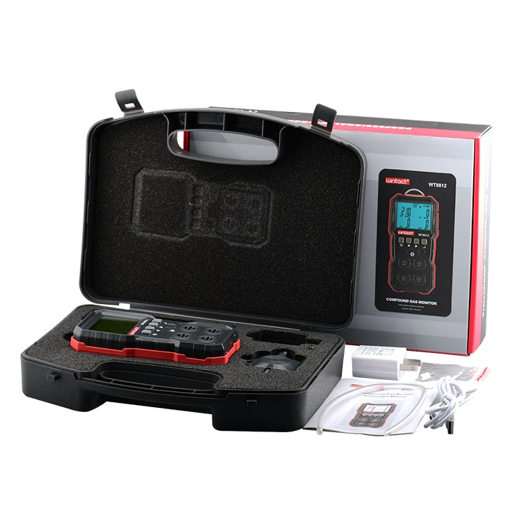 Alarma de detección de monitor de gas compuesto Wintact WT8812, WT8812