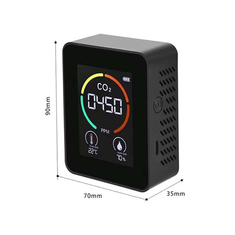 XY-T01 Detector de calidad del aire con pantalla de temperatura, humedad y CO2 3 en 1, sensor infrarrojo, 3 in 1 Infrared