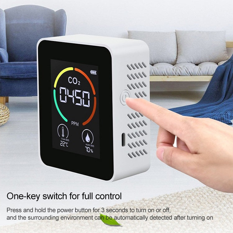 XY-T01 Detector de calidad del aire con pantalla de temperatura, humedad y CO2 3 en 1, sensor infrarrojo, 3 in 1 Infrared