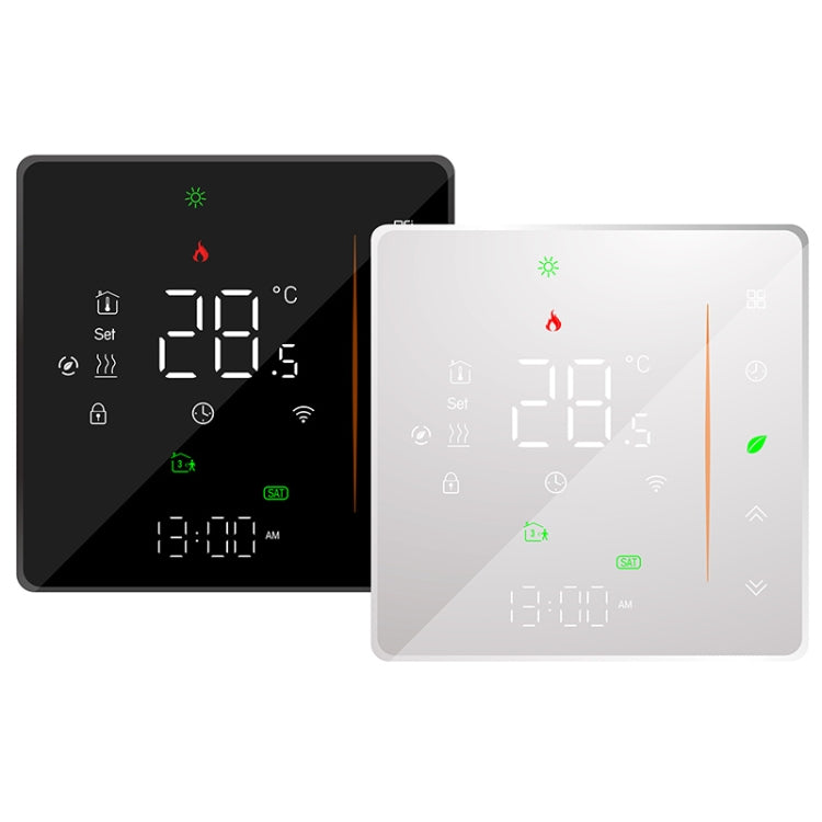 BHT-006GCLW 95-240V AC 5A Termostato de calefacción para el hogar inteligente para caja de la UE, control de calefacción de caldera con solo sensor interno, WiFi, BHT-006GCLW