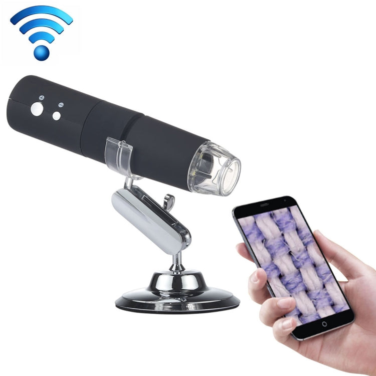 Lupa 50X ~ 1000X Sensor de imagen HD 1920x1080P USB WiFi Microscopio digital con 8 LED y soporte profesional