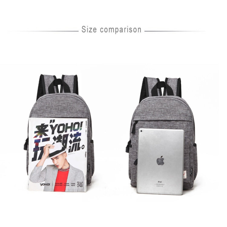 Mochila universal multifunción de tela de lona para ordenador portátil, mochila para estudiantes de 13 a 15 pulgadas, tamaño: 36x25x10cm