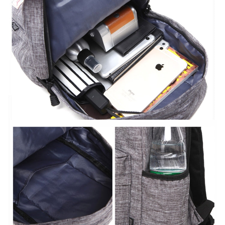 Mochila universal multifunción de tela de lona para ordenador portátil, mochila para estudiantes de 13 a 15 pulgadas, tamaño: 36x25x10cm