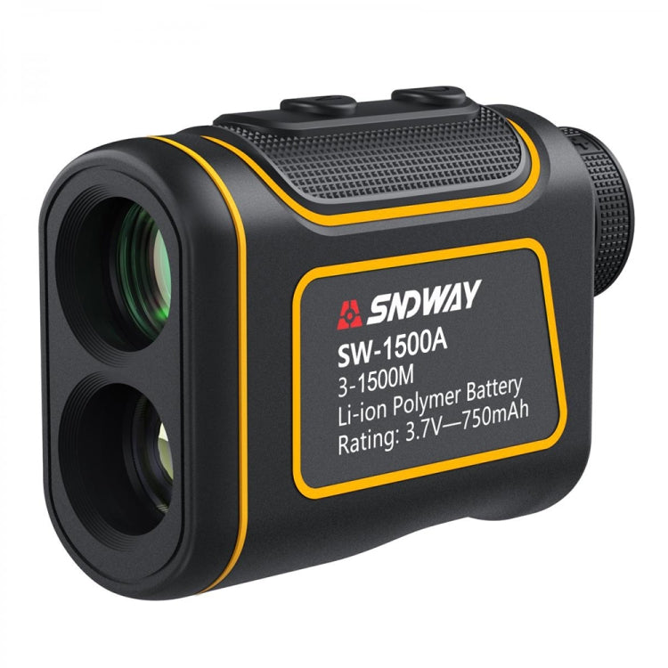 SNDWAY SW1500A Telescopio portátil impermeable para exteriores, telémetro, medidor de distancia, 1500 m, 1500m