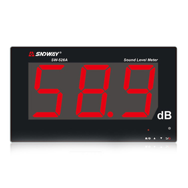Probador de ruido del medidor de nivel de sonido DB montado en la pared SNDWAY SW526A con pantalla grande de 18 pulgadas, SW526A