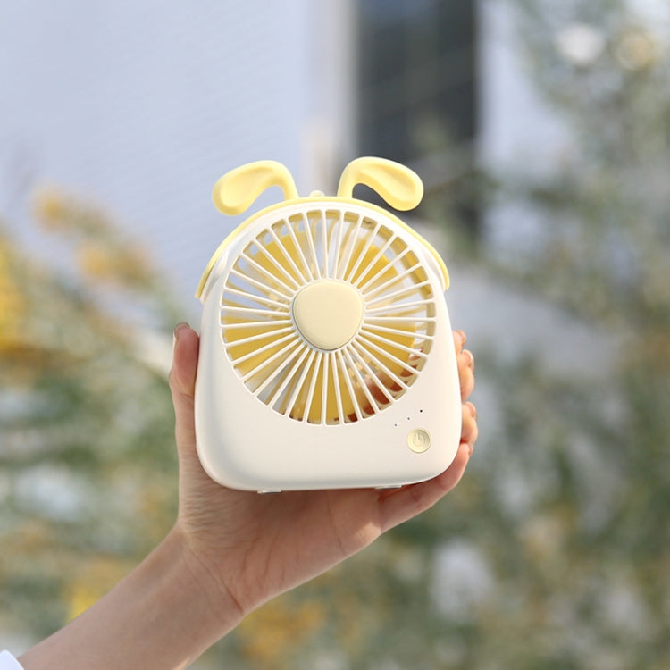 Mini ventilador portátil con forma de conejo WT-F14 de 1200 mAh con control de 3 velocidades