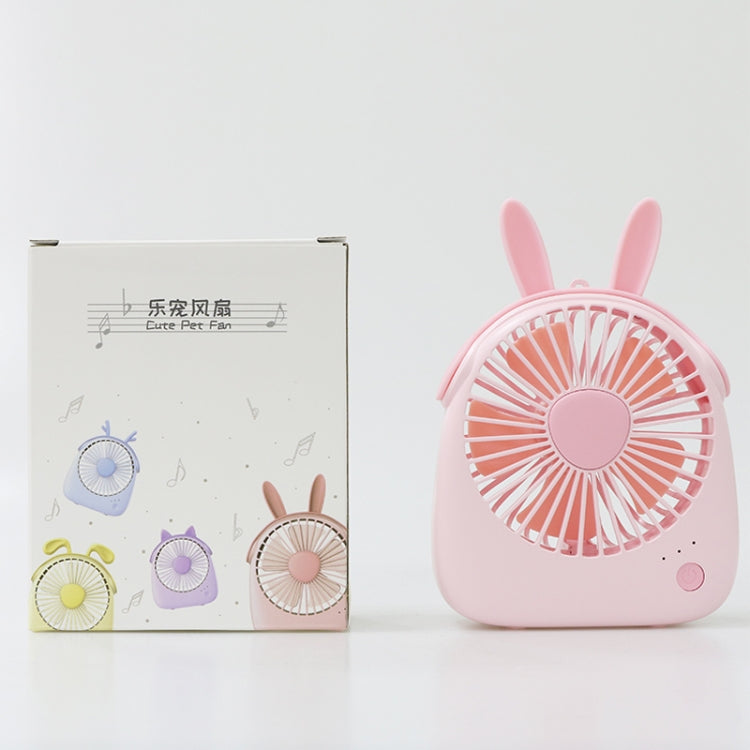 Mini ventilador portátil con forma de conejo WT-F14 de 1200 mAh con control de 3 velocidades