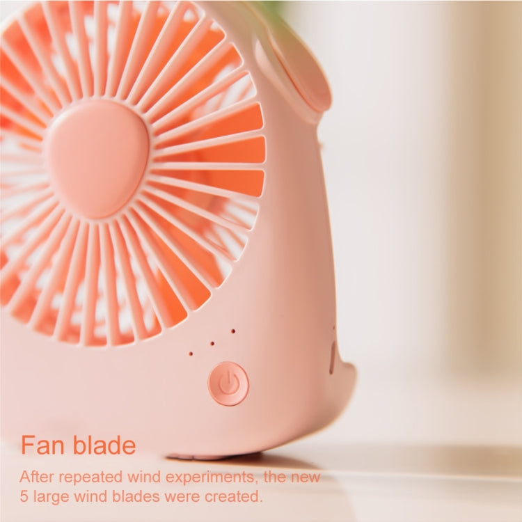 Mini ventilador portátil con forma de conejo WT-F14 de 1200 mAh con control de 3 velocidades
