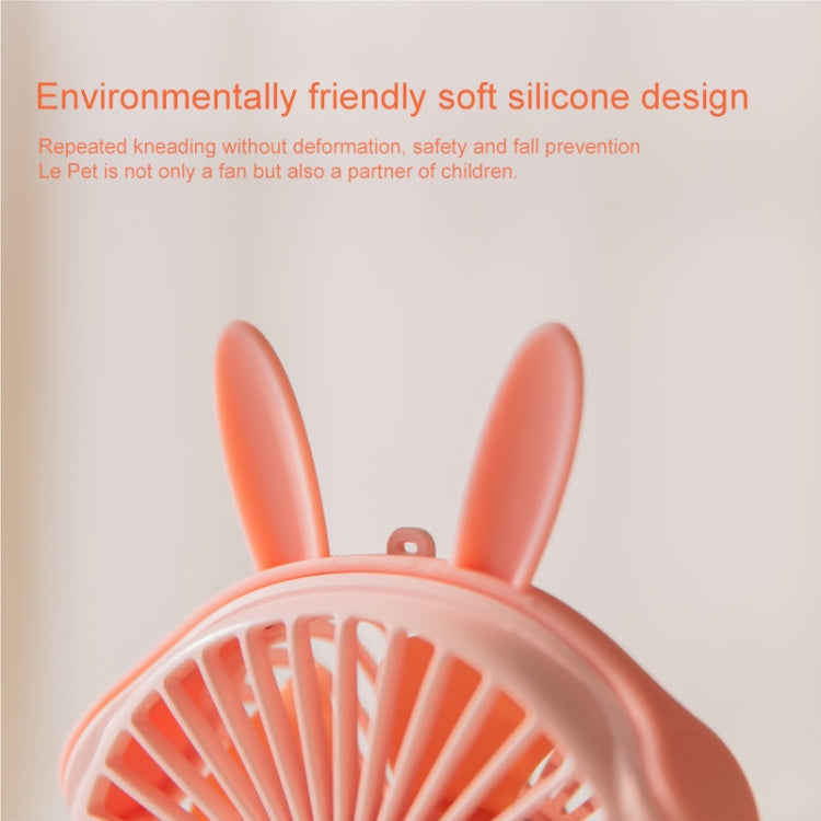 Mini ventilador portátil con forma de conejo WT-F14 de 1200 mAh con control de 3 velocidades