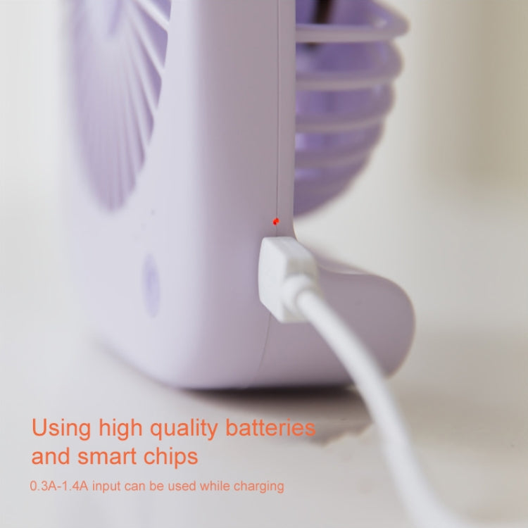 Mini ventilador portátil con forma de conejo WT-F14 de 1200 mAh con control de 3 velocidades